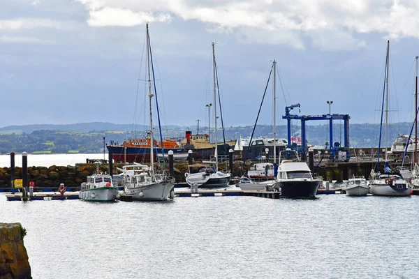 Carrickfergus Irlandia Północna Wrzesień 2022 Malowniczy Port Miejski — Zdjęcie stockowe