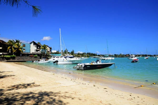 Grand Baie Republic Mauritius July 2014 Picturesque Seaside City — Stock Photo, Image