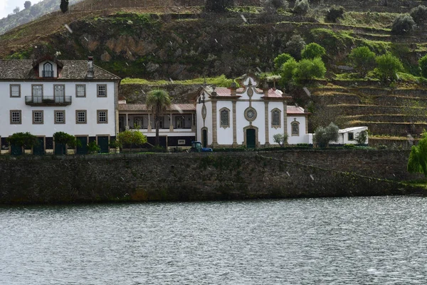 Vale Douro Portugal Março 2022 Pitoresco Rio Perto Pinhao — Fotografia de Stock