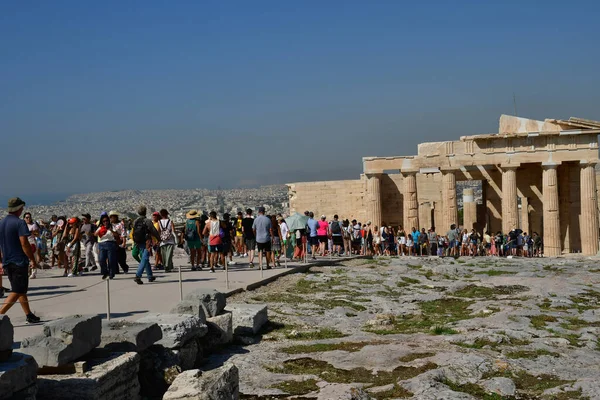 Athens Greece August 2022 Propylaea — Stock Photo, Image