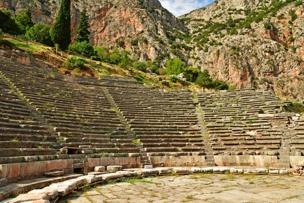 Delphi Greece August 2022 Theatre Archaeological Site — Φωτογραφία Αρχείου