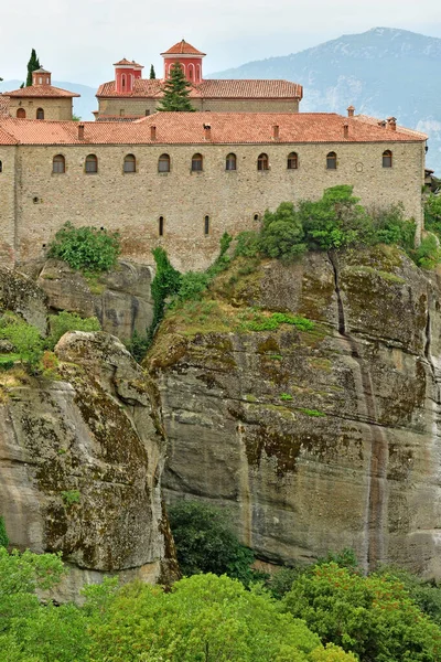 Kalambaka Greece August 2022 Saint Stephan Monastery Meteora — Zdjęcie stockowe