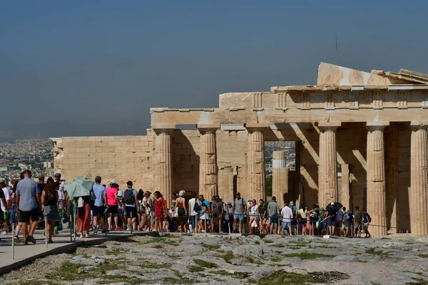 Athens Greece August 2022 Propylaea — Stock Photo, Image