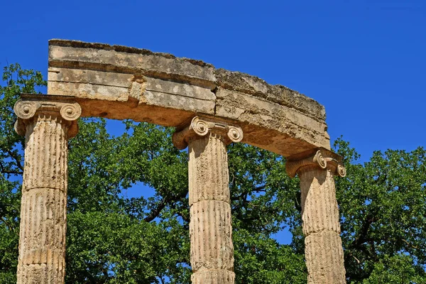 Antik Olympia Yunanistan Ağustos 2022 Arkeoloji Sahasındaki Filipinler — Stok fotoğraf