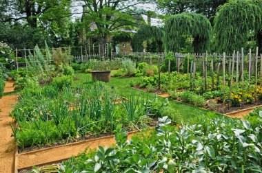 Salignac Eyvigues, France - august 18 2016 : the picturesque Eyrignac garden clipart