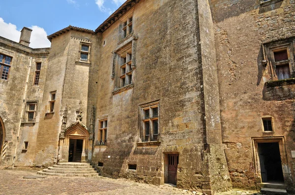 Biron Francia Agosto 2016 Pittoresco Vecchio Castello — Foto Stock