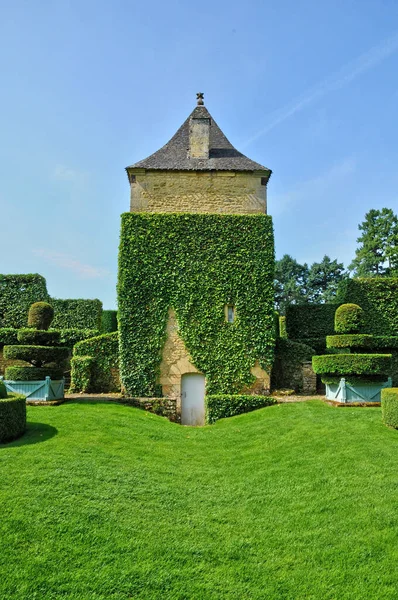 Salignac Eyvigues Francia Agosto 2016 Pintoresco Jardín Eyrignac —  Fotos de Stock