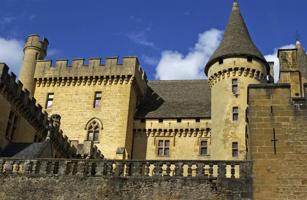 Puymartin Francja Sierpień 2016 Malowniczy Zamek — Zdjęcie stockowe