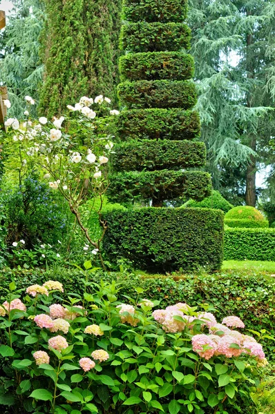 Salignac Eyvigues França Agosto 2016 Pitoresco Jardim Eyrignac — Fotografia de Stock