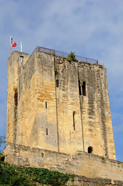 Saint Emilion Frankreich August 2016 Der Bergfried Der Malerischen Stadt — Stockfoto