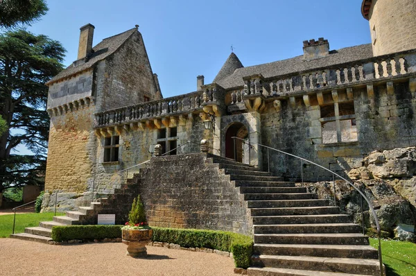 Frankrijk Pittoreske Kasteel Van Fenelon Dordogne — Stockfoto
