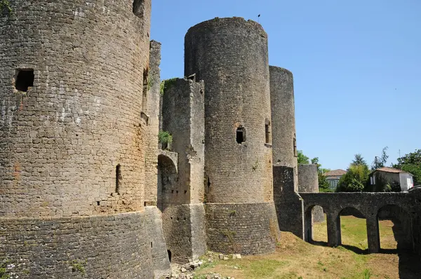 Villandraut Francja Sierpień 2016 Malowniczy Zamek — Zdjęcie stockowe