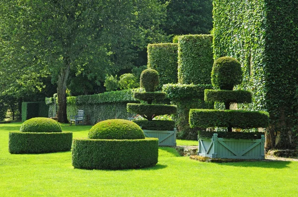Salignac Eyvigues Francia Agosto 2016 Pintoresco Jardín Eyrignac —  Fotos de Stock