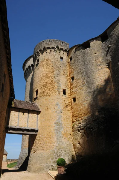 France Picturesque Castle Fenelon Dordogne — Stock Photo, Image
