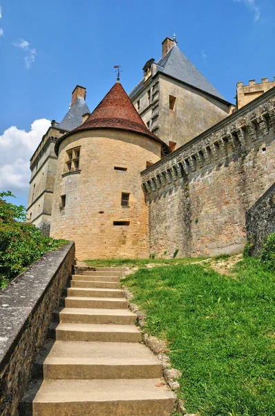 Biron Frankreich August 2016 Das Malerische Alte Schloss — Stockfoto