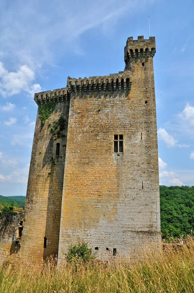 Les Eyzies France August 2016 Castle Commarque — 图库照片