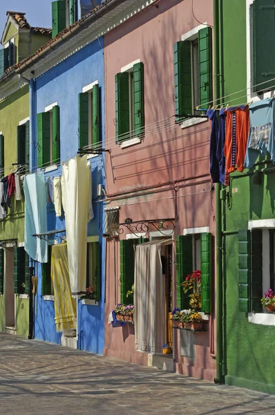 Burano Italien Juli 2017 Das Malerische Farbige Dorf — Stockfoto