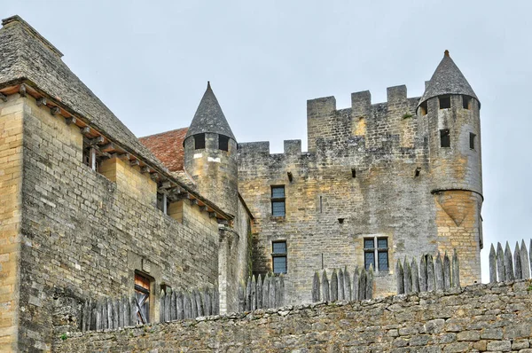 Beynac Frankrike Augusti 2016 Det Historiska Gamla Slottet — Stockfoto