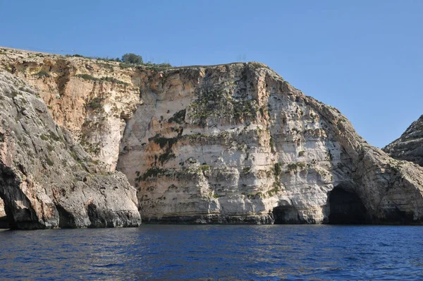 Wied Zurrieq Repubblica Malta Aprile 2014 Pittoresco Sito Grotta Blu — Foto Stock