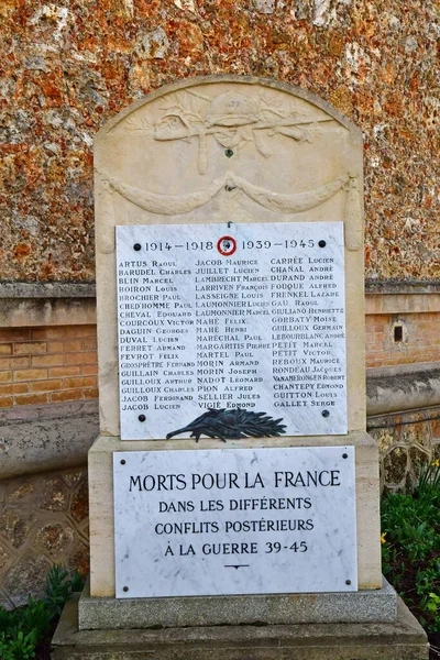 法国罗伊岛的喧嚣 2023年3月27日 战争纪念碑 — 图库照片