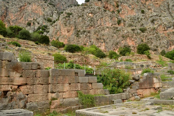 Delphi Greece August 2022 Archaeological Site — Zdjęcie stockowe