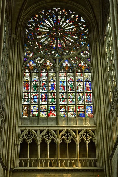Mans Frankrike Maj 2023 Saint Julien Katedralen — Stockfoto