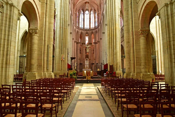 Mans Fransa Mayıs 2023 Saint Julien Katedrali — Stok fotoğraf