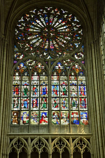 Mans Frankreich Mai 2023 Die Kathedrale Saint Julien — Stockfoto