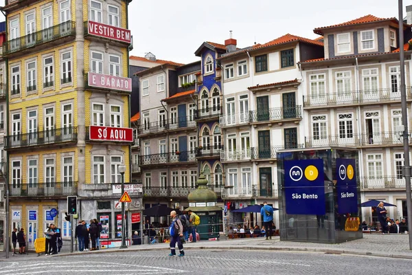 Porto Portugal July 2022 Historical Almeida Garret Square — 图库照片