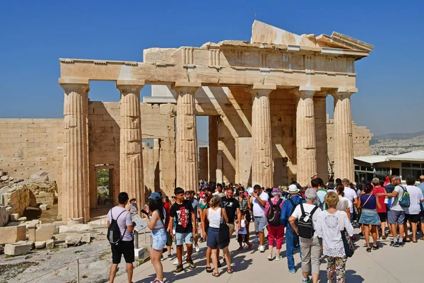 Athens Greece August 2022 Propylaea — Stockfoto