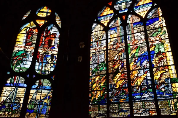 Париж Франция Апреля 2023 Года Церковь Сен Жерве Сен Протайс — стоковое фото