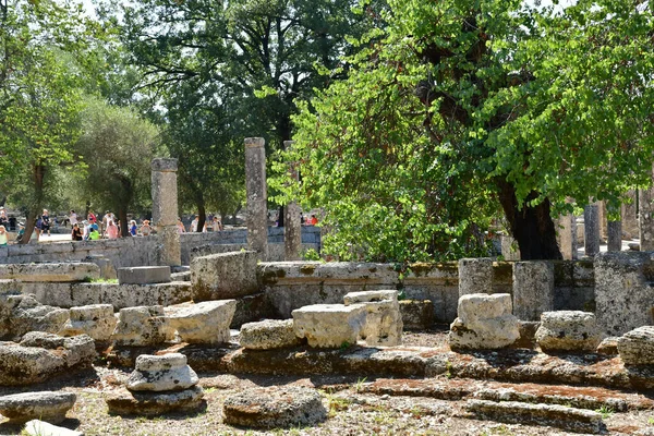Ancient Olympia Greece August 2022 Archaeological Site — 스톡 사진