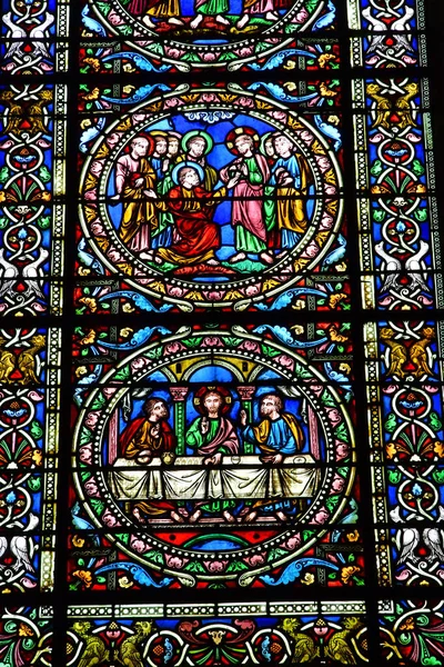 Mans França Maio 2023 Catedral Saint Julien — Fotografia de Stock