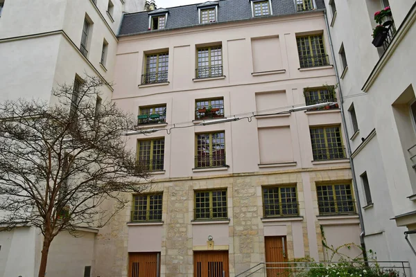 Parigi Francia Aprile 2023 Villaggio Saint Paul Nel Quartiere Marais — Foto Stock
