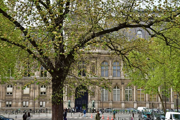 Paříž Francie Duben 2023 Radnice — Stock fotografie