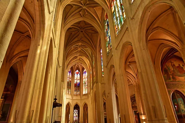 París Francia Abril 2023 Iglesia Saint Gervais Saint Protais — Foto de Stock