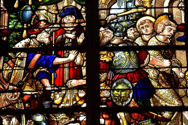 Paryż Francja Kwietnia 2023 Kościół Saint Gervais Saint Protais — Zdjęcie stockowe