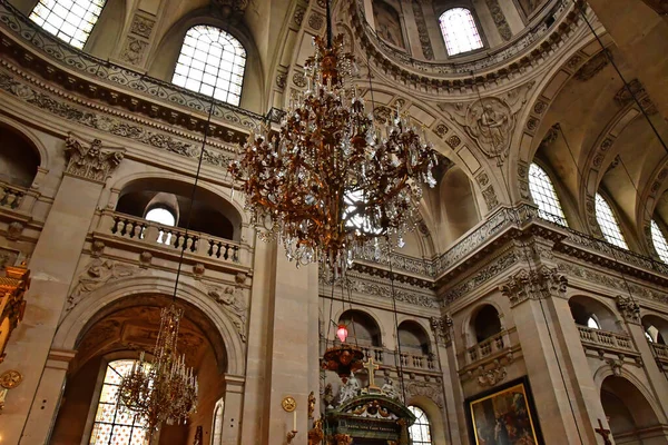 Париж Франция Апреля 2023 Года Барочная Церковь Святого Павла Сент — стоковое фото