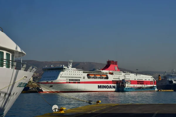 Athens Greece August 2022 Piraeus Port — Stock Photo, Image