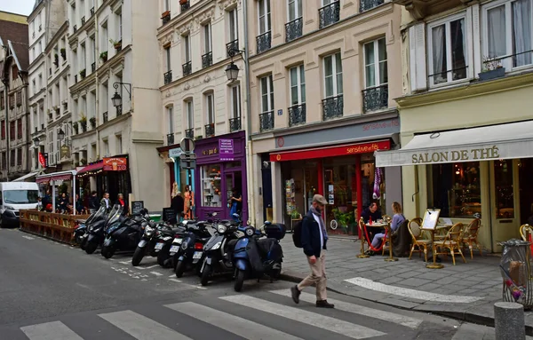 2023年4月27日 Marais风景秀丽地区的Francois Miron街 — 图库照片