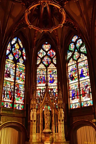 Париж Франція Априль 2023 Церква Святого Гервайс — стокове фото