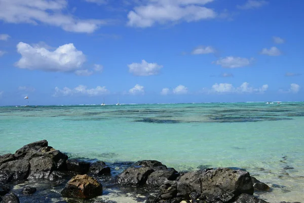 Mahebourg Republik Mauritius Juli 2014 Die Malerische Ile Aux Cerfs — Stockfoto