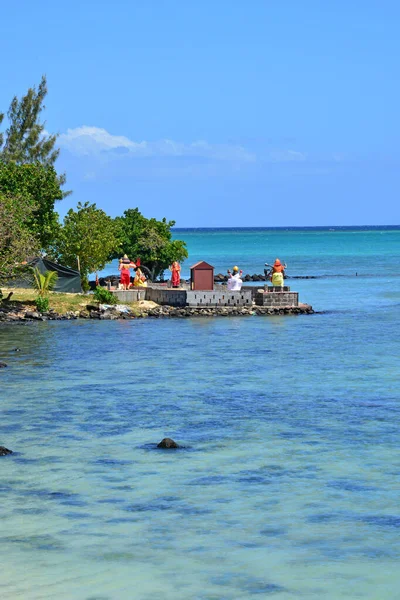 Grand Baie Mauritiusi Köztársaság 2014 Július Festői Pointe Aux Canonniers — Stock Fotó