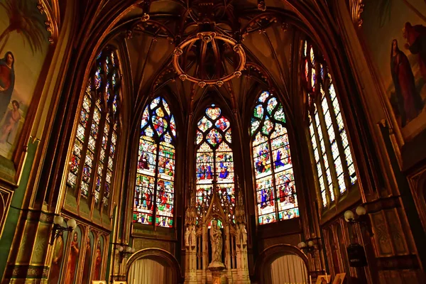 Paris França Abril 2023 Igreja Saint Gervais Saint Protais — Fotografia de Stock