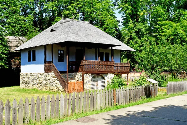 Bucarest Romania Luglio 2023 Vecchia Casa Nel Pittoresco Villaggio Museo — Foto Stock