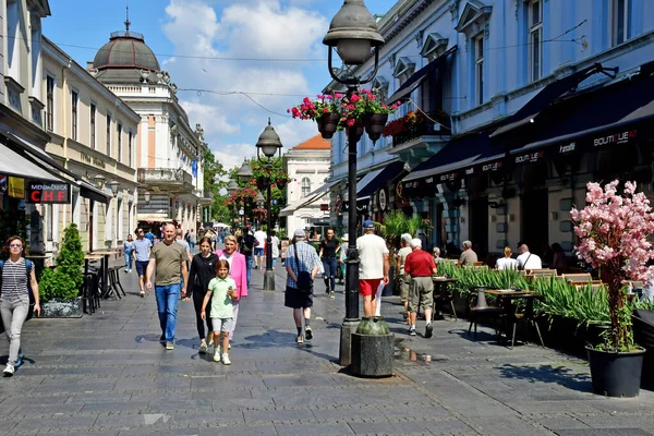 Belgrado Sérvia Junho 2023 Rua Knez Mihailova Pitoresco Centro Cidade — Fotografia de Stock