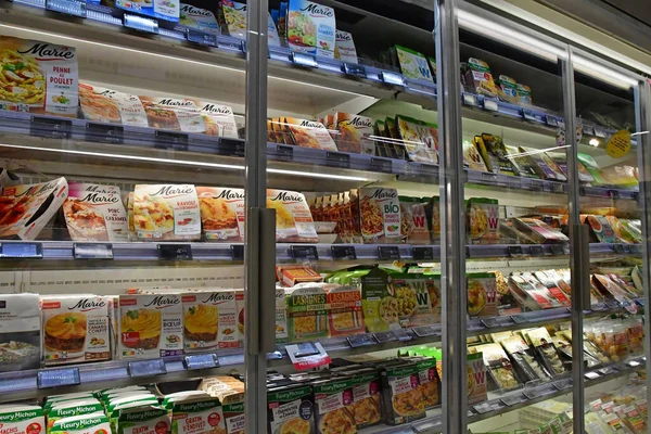 Germain Laye Francja Maja 2023 Jedzenie Supermarkecie — Zdjęcie stockowe