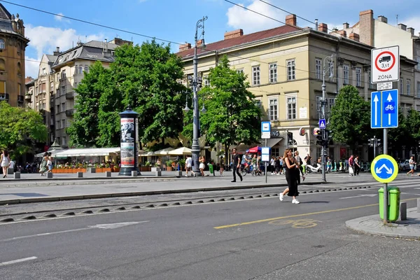 Budapest Ungern Juni 2023 Den Pittoreska Stadskärnan — Stockfoto