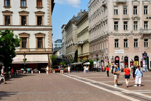 Будапешт Венгрия Июня 2023 Года Живописный Центр Города — стоковое фото