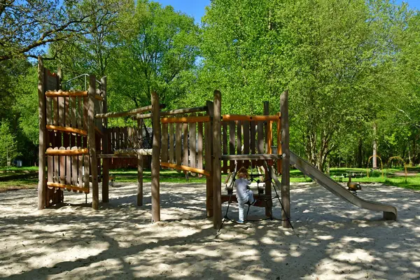 Sille Guillaume Francia Mayo 2023 Parque Infantil Camping Bosque — Foto de Stock